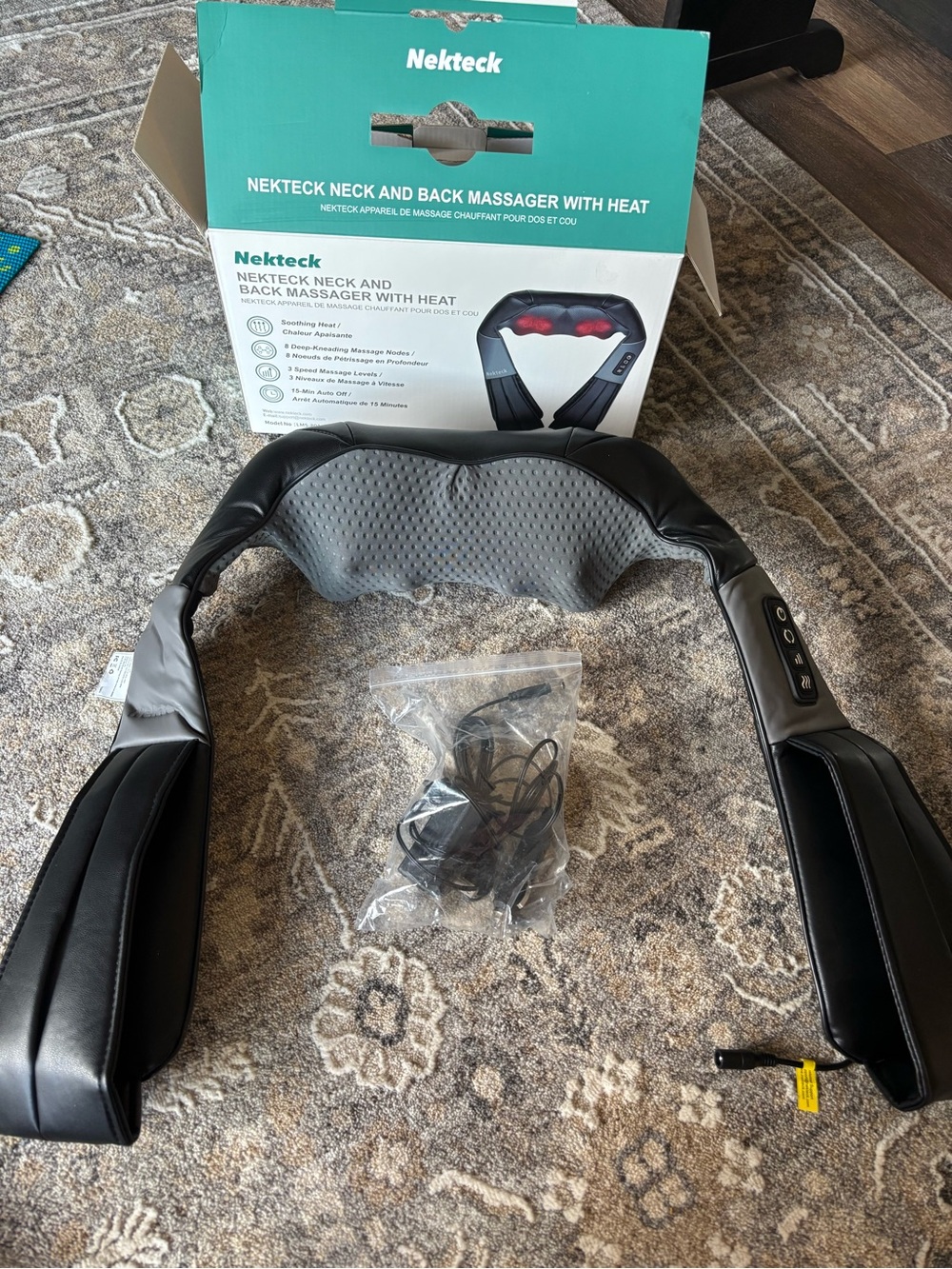 Neckteck neck and back massager with heat